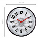 Zegar ścienny 36 cm Modern Gear Nextime biały 3259 WI