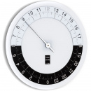 Zegar ścienny 45 cm Hora Sexta Incantesimo design czarno-biały 191 BN