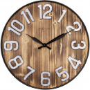 Zegar ścienny 50 cm Aberdeen drewniano-metalowy Nextime 3277 BR