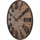 Zegar ścienny 50 cm Manchester drewniany Nextime cyfry rzymskie 3278 BR