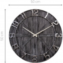 Zegar ścienny 50 cm York drewniano-metalowy Nextime 3276 ZW