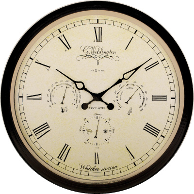 Zegar ścienny Aaltje Weather Station Nextime 45 cm - stacja pogodowa 2970