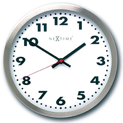 Zegar ścienny Arabic Nextime 25 cm, biały 2519