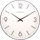 Zegar ścienny Basic Dome Nextime 35 cm, biały 3157 WI