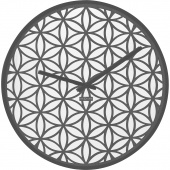 Zegar ścienny Bella Mirror Nextime szary 3194 GS