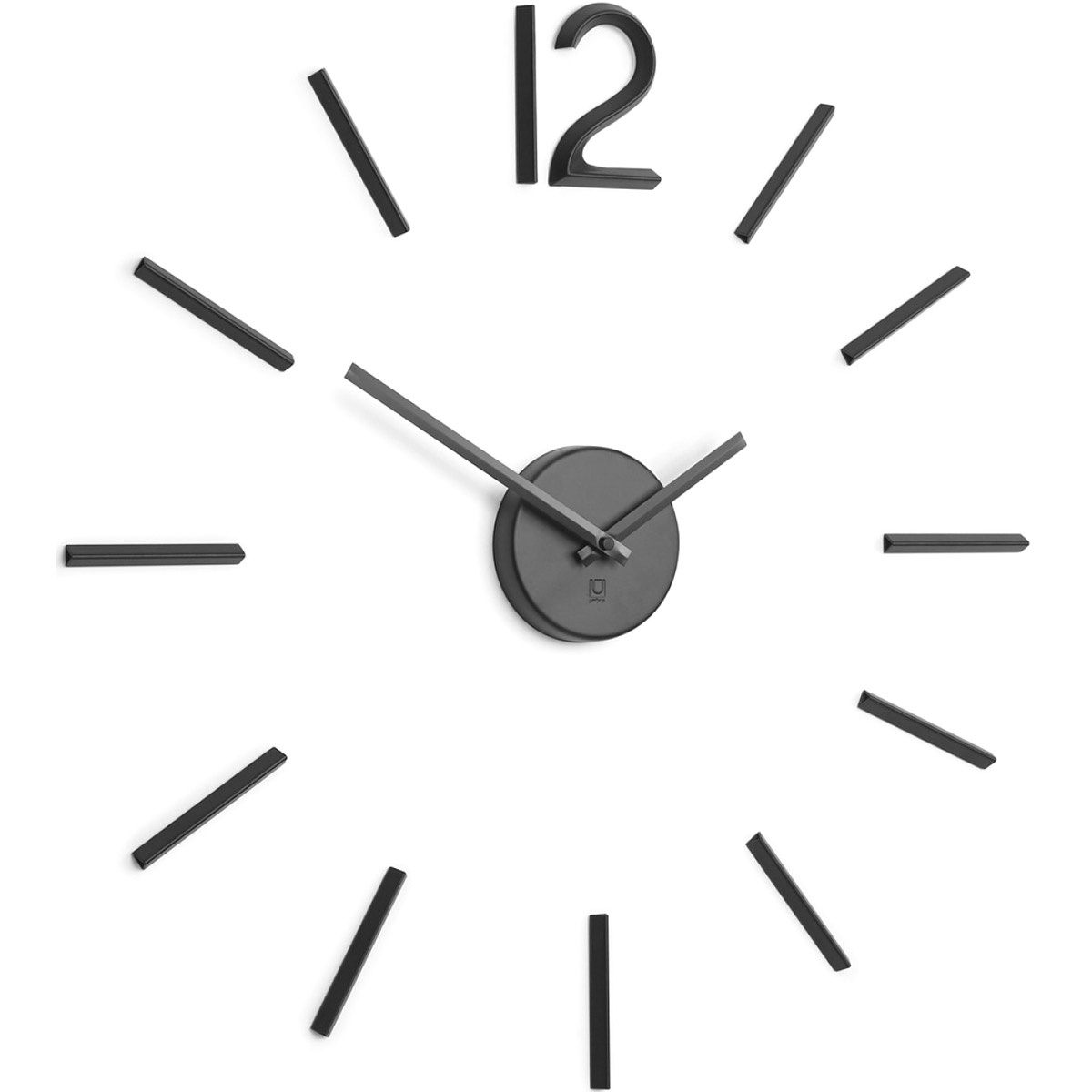 zegar do salonu bez tarczy blink umbra 1005400-040 - zegar naklejany