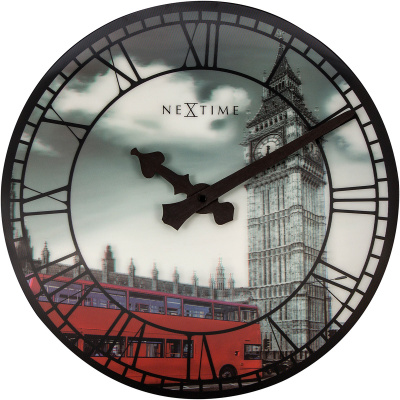 Zegar ścienny Big Ben 3D Nextime 39 cm, wieża pałacu Westminsterskiego 3136