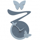 Zegar ścienny Butterfly CalleaDesign niebieski 50-10-1-44