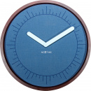 Zegar ścienny Calmest Index Nextime niebieski 3201