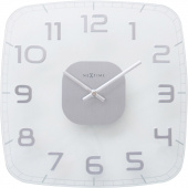 Zegar ścienny Classy Square Nextime 30 x 30 cm, transparentny 8816 TR