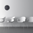 Zegar ścienny Company Arabic Nextime 35 cm, biały 3080 WI