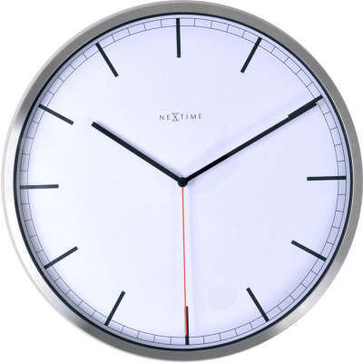 Zegar ścienny Company Index Nextime 35 cm, biały 3071 WI