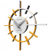 Zegar ścienny Crosshair CalleaDesign melon / biały 10-018-62