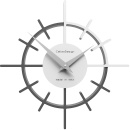 Zegar ścienny Crosshair CalleaDesign szara śliwka / biały 10-018-34