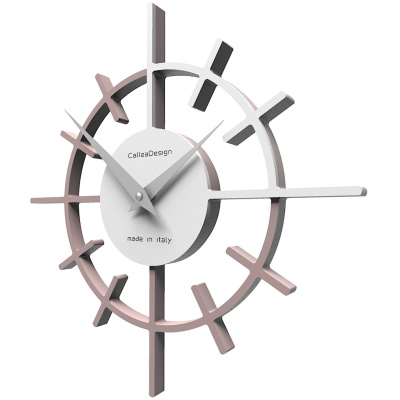 Zegar ścienny Crosshair CalleaDesign szara śliwka / biały 10-018-34