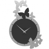 Zegar ścienny Dancing Butterflies CalleaDesign czarny 50-10-2-5