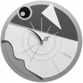 Zegar ścienny designerski 38 cm Art-O CalleaDesign szary 10-024-3