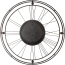 Zegar ścienny duży 90 cm, widoczne zębatki Roman Gear Nextime złoty 3260 GO