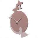 Zegar ścienny Flight of the Butterflies CalleaDesign oliwkowo-zielony 50-10-3-54