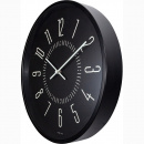 Zegar ścienny fluorescencyjny 35 cm Luminous Nextime czarny 3261 ZW