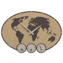 Zegar ścienny Greenwich CalleaDesign jasny orzech włoski 12-002-91