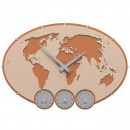 Zegar ścienny Greenwich CalleaDesign różowo-piaskowy 12-002-21