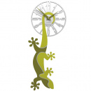 Zegar ścienny Hanging Gecko CalleaDesign cedrowo-zielony 54-10-1-51
