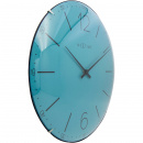 Zegar ścienny Index Dome Nextime 35 cm, turkusowy 3159 TQ