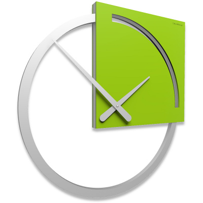 Zegar ścienny Karl CalleaDesign jasnozielony 10-124-76