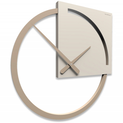 Zegar ścienny Karl CalleaDesign lniany 10-124-11