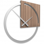 Zegar ścienny Karl CalleaDesign orzech włoski 10-124-85