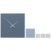 Zegar ścienny kwadratowy Kubo CalleaDesign niebieski 10-325-44