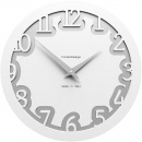 Zegar ścienny Labyrinth CalleaDesign biały 10-002-01