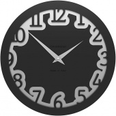 Zegar ścienny Labyrinth CalleaDesign czarny 10-002-05