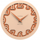 Zegar ścienny Labyrinth CalleaDesign różowo-piaskowy 10-002-21