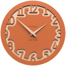 Zegar ścienny Labyrinth CalleaDesign terakota 10-002-24