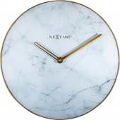 Zegar ścienny Marble biały Nextime 40 cm 8189 WI