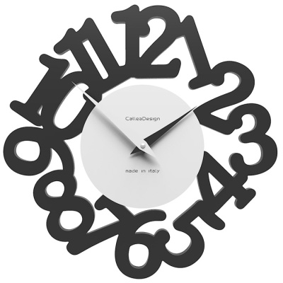 Zegar ścienny Mat CalleaDesign czarny 10-009-5