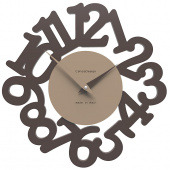 Zegar ścienny Mat CalleaDesign czekoladowy 10-009-69