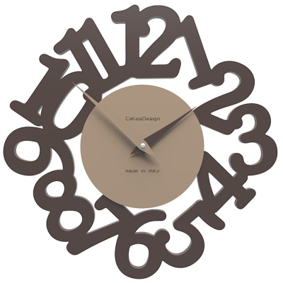 Zegar ścienny Mat CalleaDesign czekoladowy 10-009-69