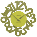 Zegar ścienny Mat CalleaDesign oliwkowo-zielony 10-009-54