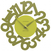 Zegar ścienny Mat CalleaDesign oliwkowo-zielony 10-009-54