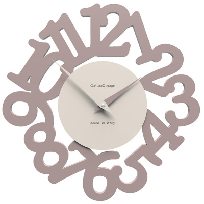 Zegar ścienny Mat CalleaDesign szara śliwka 10-009-34