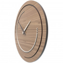 Zegar ścienny na dużą ścianę Sonar 46 cm CalleaDesign orzech włoski 10-134-85