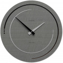 Zegar ścienny na dużą ścianę Sonar 46 cm CalleaDesign szary czeczot 10-134-84