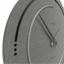 Zegar ścienny na dużą ścianę Sonar 46 cm CalleaDesign szary czeczot 10-134-84