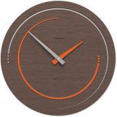Zegar ścienny na dużą ścianę Sonar 46 cm CalleaDesign Wenge 10-134-89
