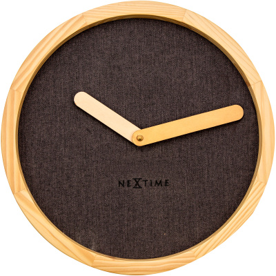 Zegar ścienny Nextime Calm 30 cm, brązowy 3155 BR