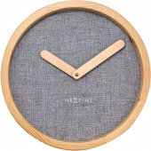 Zegar ścienny Nextime Calm 30 cm, szary 3155 GS