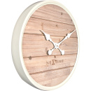 Zegar ścienny Nextime Plank 50 cm, jasny 3134 WI